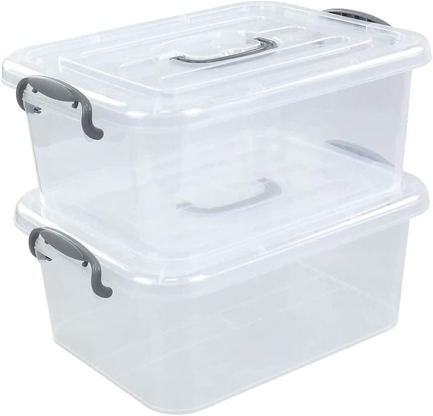 Photo 1 of 2-Pack Clear Storage Latch Box