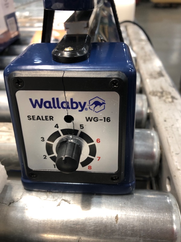 Photo 4 of ***PARTS ONLY***Wallaby Impulse Sealer - 16 inch - Manual Heat Sealer Machine for Mylar Bags - Heavy Duty for Strong, Secure Sealing for Long Term Food Storage - Two Fuse & Strip Replacement Kits Included (Blue) 16 Inch Blue`