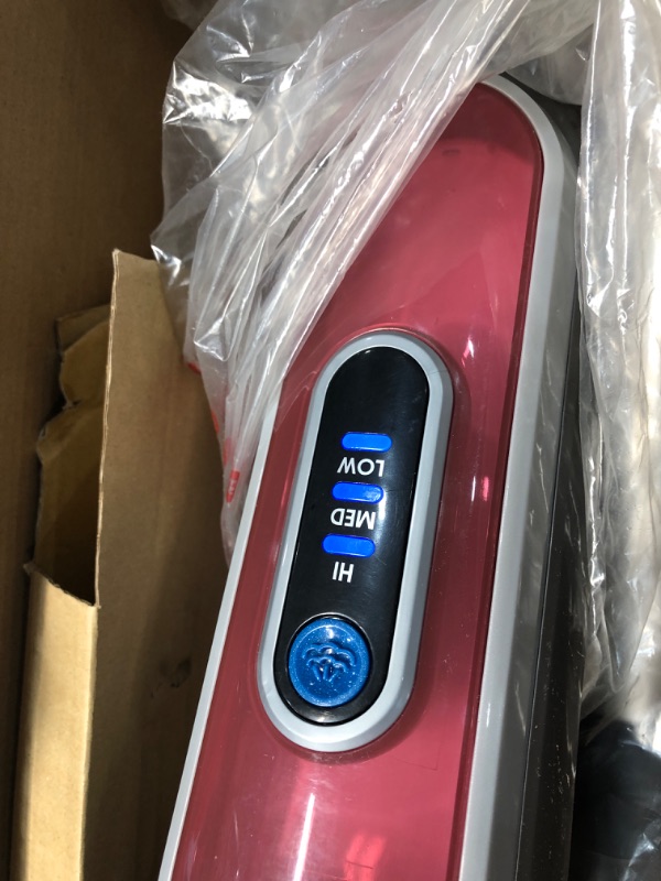 Photo 5 of ***TESTED/ POWERS ON***Shark S5003D Genius Hard Floor Cleaning System Pocket Steam Mop, Burgundy/Gray