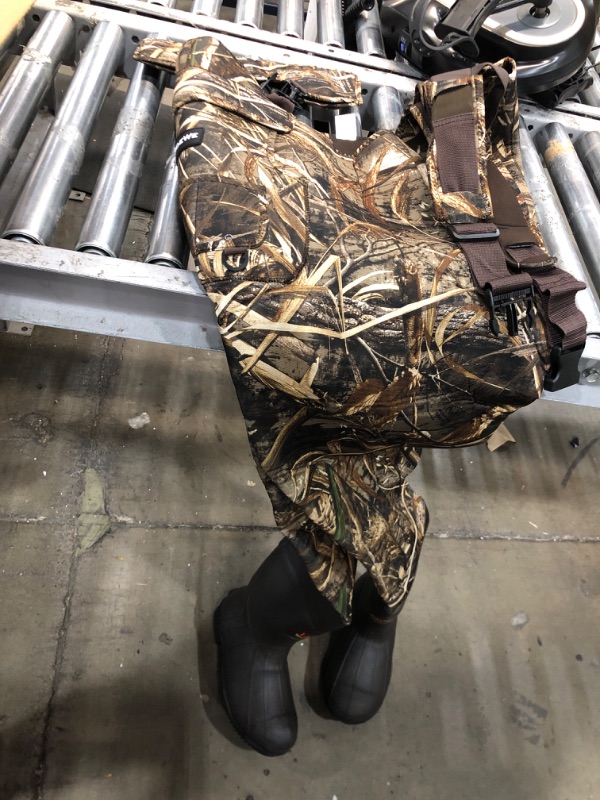 Photo 1 of TIDEWE Hunting Waders with Boot Hanger & 600G Insulation, Waterproof Cleated Neoprene Bootfoot Fishing Chest Waders NEXT CAMO EVO