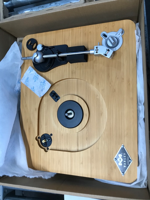 Photo 2 of House of Marley Stir It Up Wireless Turntable: Vinyl Record Player with Wireless Bluetooth Connectivity, 2 Speed Belt, Built-in Pre-Amp, and Sustainable Materials