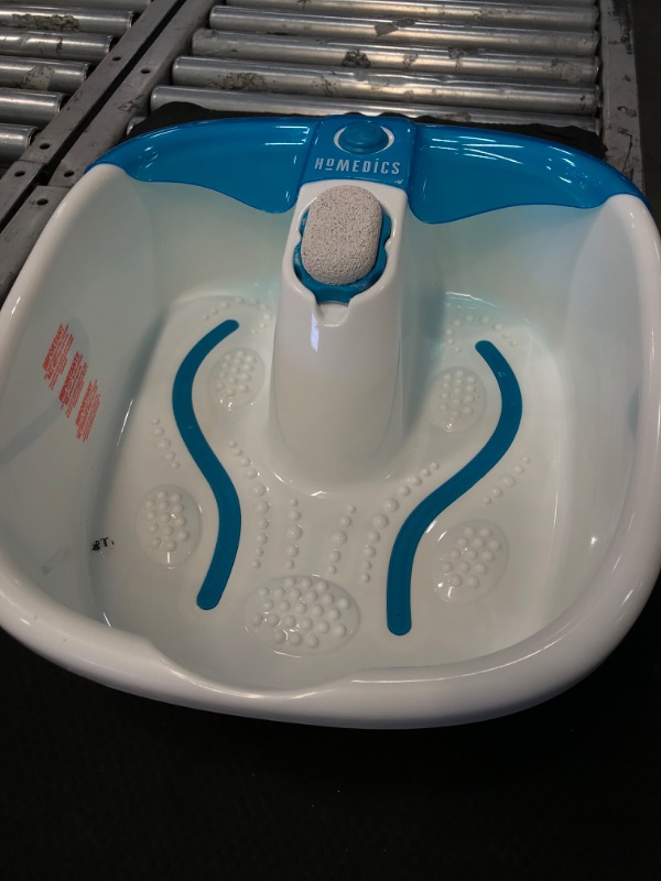 Photo 2 of HoMedics Bubble Mate Foot Spa, Toe Touch Controlled Foot Bath with Invigorating Bubbles and Splash Proof, Raised Massage nodes and Removable Pumice Stone
