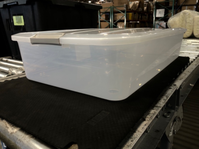 Photo 1 of CLEAR STORAGE BIN 32 IN X 16 IN