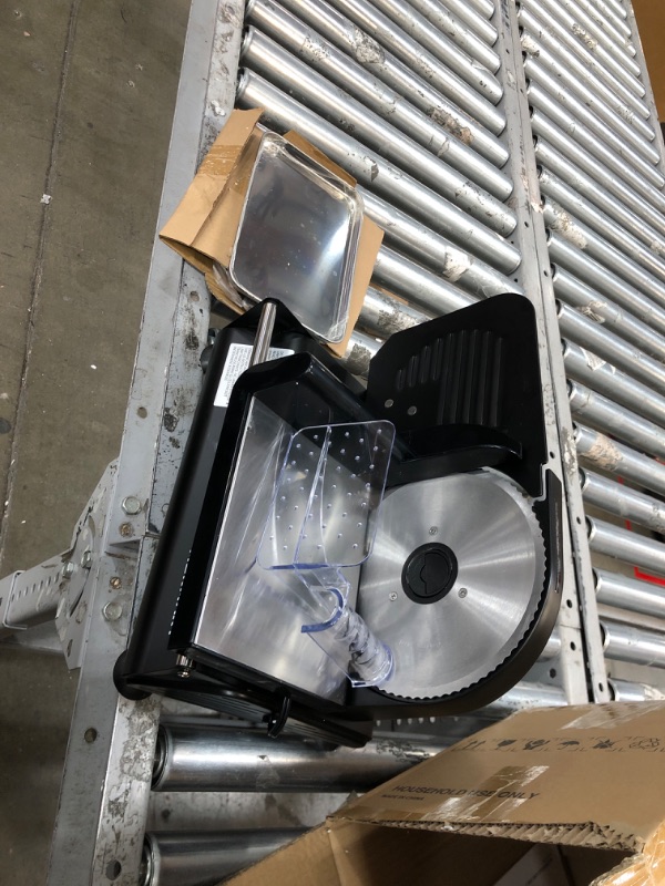 Photo 2 of 200W Meat Slicer with Two 7.5” Blades & One Stainless Steel Tray