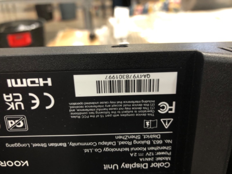 Photo 1 of KOORUI 24 Inch Computer Monitor, FHD PC Monitors 1920 x 1080p IPS Display 75Hz, HDMI, VGA, 5ms Response Time, 75 x 75 mm VESA Mountable, Frameless
