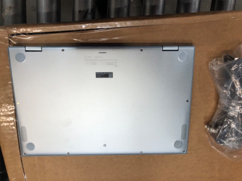 Photo 3 of ASUS Chromebook Flip C433 2 in 1 Laptop, 14" Touchscreen FHD NanoEdge Display, Intel Core m3-8100Y Processor, 8GB RAM, 64GB eMMC Storage, Backlit Keyboard, Silver, Chrome OS, C433TA-AS384T
