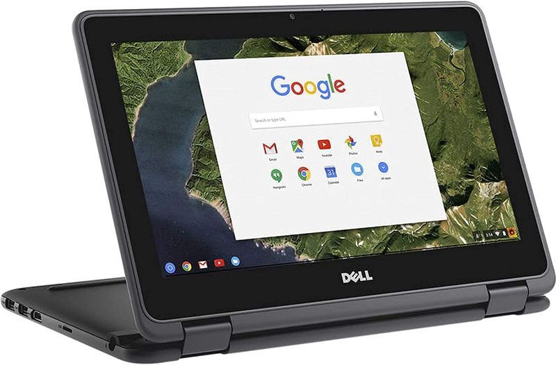 Photo 1 of PARTS ONLY HAS ENTERPRISEENROLLMENT ON IT 
2021 DELL 11.6-INCH CONVERTIBLE 2-IN-1 TOUCHSCREEN CHROMEBOOK, INTEL CELERON PROCESSOR UP TO 2.48GHZ, 4GB RAM 16GB SSD, HDMI, CHROME OS (TOUCHSCREEN) (RENEWED)
