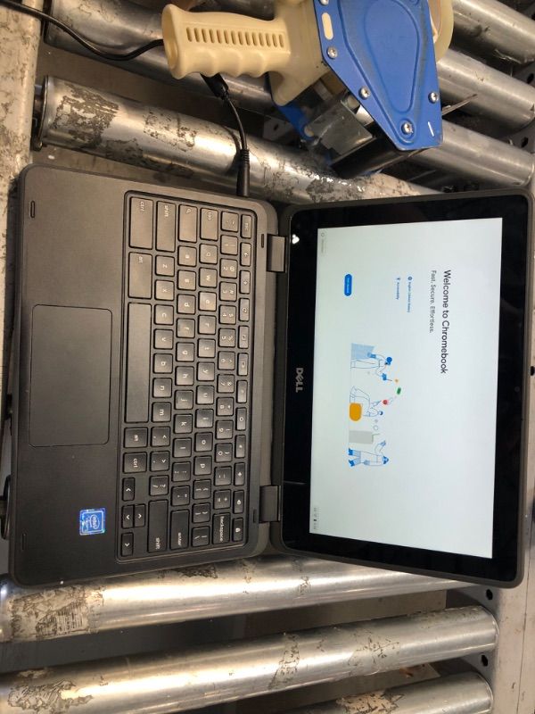 Photo 4 of PARTS ONLY HAS ENTERPRISEENROLLMENT ON IT 
2021 DELL 11.6-INCH CONVERTIBLE 2-IN-1 TOUCHSCREEN CHROMEBOOK, INTEL CELERON PROCESSOR UP TO 2.48GHZ, 4GB RAM 16GB SSD, HDMI, CHROME OS (TOUCHSCREEN) (RENEWED)
