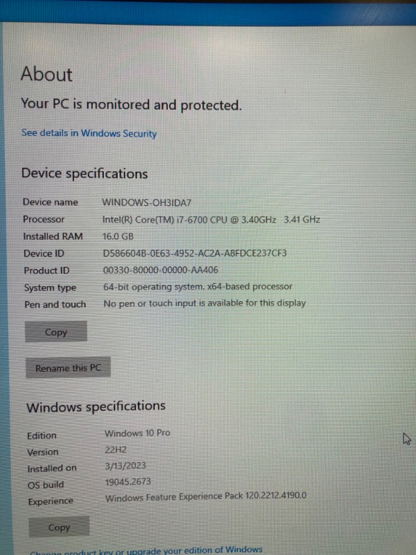 Photo 5 of Dell OptiPlex 3040 Desktop Computers i7 6700 Small Form Factor PC,16GB Ram 256GB SSD, AC8260 Built-in WiFi Ready, HDMI Dual 4K Monitor Support, Windows 10 Pro, Altec Wireless Keyboard Mouse 
