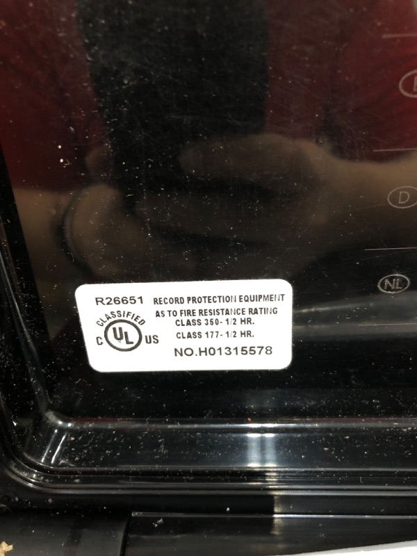 Photo 2 of Honeywell Safes & Door Locks LHLP1103G 30 Minute Fire Safe Waterproof Safe Box Chest with Carry Handle, Medium, 1103, Black, 7.3 litre