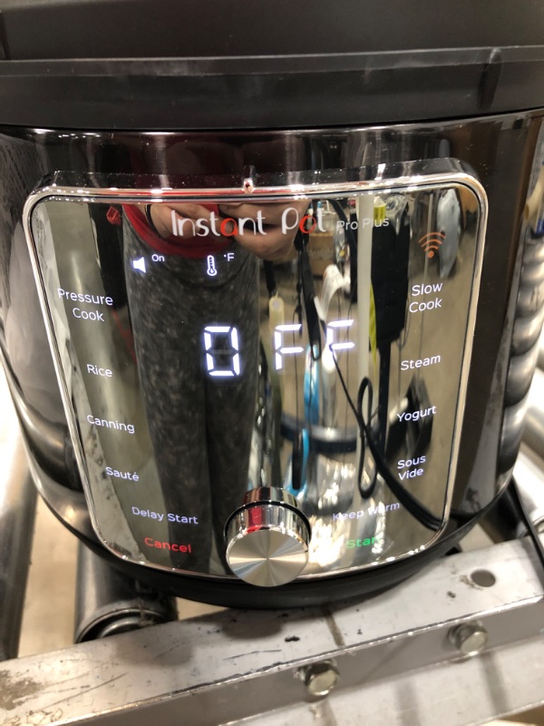 Photo 4 of ***MISSING PARTS*** Instant Pot Pro Plus Wi-Fi Smart 10-in-1, Pressure Cooker, Slow Cooker, Rice Cooker, Steamer, Sauté Pan, Yogurt Maker, Warmer, Canning Pot, Sous Vide, Includes App with Over 800 Recipes, 6 Quart 6QT Pro Plus