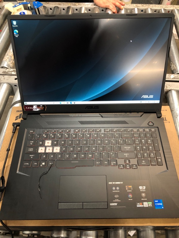 Photo 2 of ASUS TUF Gaming F17 Laptop 17.3" FHD 144Hz IPS Display 11th Gen Intel 6-Core i5-11260H (Beats i7-8750H) 32GB RAM 2TB SSD GeForce RTX 3050 Ti 4GB RGB Backlit Keyboard USB-C Win10 + HDMI Cable