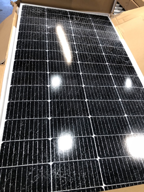 Photo 2 of *DAMAGED* Newpowa 220W Monocrystalline Solar Panel 10BB Cell Solar Panel 220 Watt 12V High Efficiency Mono Module RV Marine Boat Off Grid (220W New)