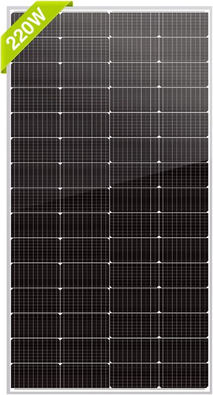 Photo 1 of *DAMAGED* Newpowa 220W Monocrystalline Solar Panel 10BB Cell Solar Panel 220 Watt 12V High Efficiency Mono Module RV Marine Boat Off Grid (220W New)