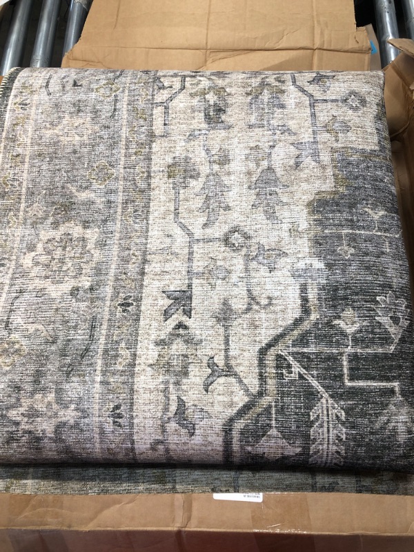 Photo 2 of **COLOR IS GREENER IN PERSON**
Loloi II Skye Collection SKY-12 CHARCOAL / DOVE, Traditional 9'-0" x 12'-0" Area Rug 9'-0" x 12'-0" Charcoal / Dove