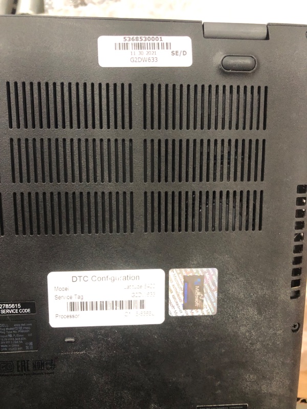 Photo 1 of del laptop