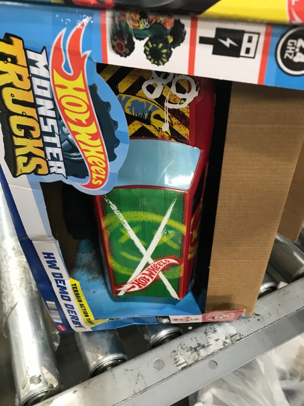 Photo 1 of ?Hot Wheels RC Monster Trucks 1:15 Scale HW Demo Derby, 1 Remote-Control Toy Truck with Terrain Action Tires, Toy for Kids 4 Years Old & Older HW DEMO DERBY RC