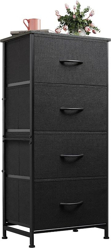 Photo 1 of 
WLIVE Dresser with 4 Drawers, Fabric Storage Tower, Organizer Unit for Bedroom, Hallway, Entryway, Closets, Sturdy Steel Frame, Wood Top, Easy Pull Handle,...
Color:Charcoal Black