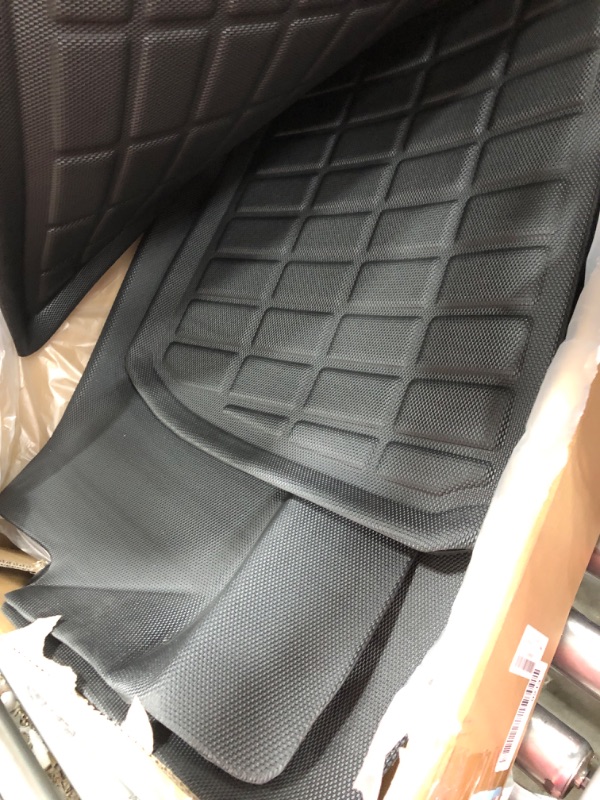 Photo 5 of DiffCar 3D Tesla Model Y Floor Mats 2023 2022 2021,Tesla Model Y All Weather Floor Mats 2022 2021,Full Set Waterproof Floor Mats Frunk & Trunk Mat for Tesla Model Y Accessories, Tesla Model Y 5 Seater Floo Mats & Cargo Liner