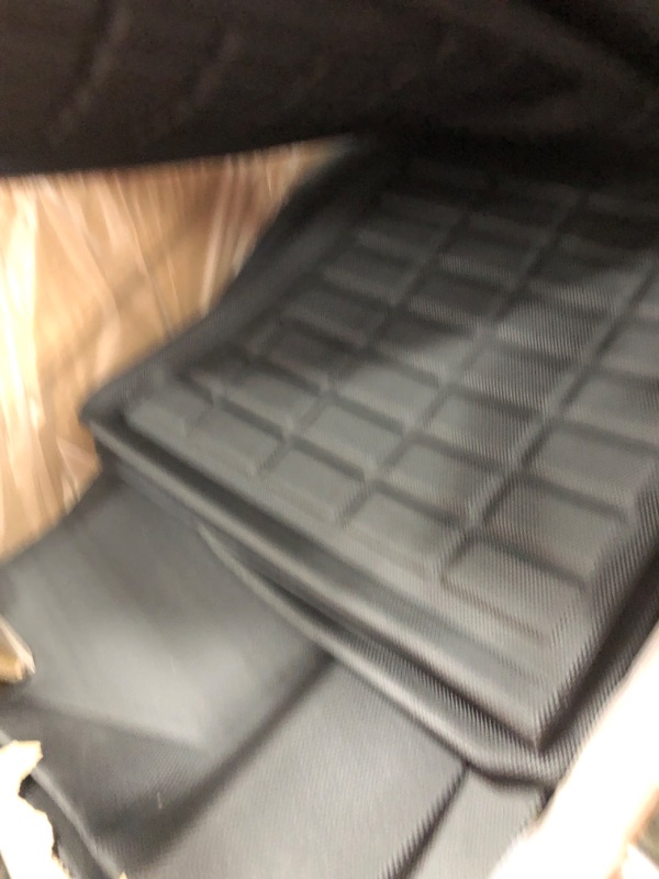 Photo 4 of DiffCar 3D Tesla Model Y Floor Mats 2023 2022 2021,Tesla Model Y All Weather Floor Mats 2022 2021,Full Set Waterproof Floor Mats Frunk & Trunk Mat for Tesla Model Y Accessories, Tesla Model Y 5 Seater Floo Mats & Cargo Liner