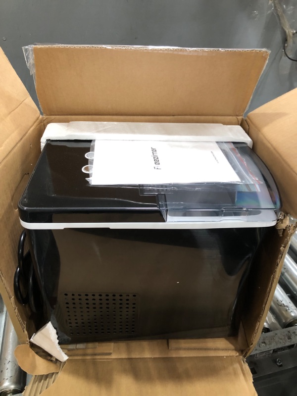 Photo 1 of Ice Maker Machine for Countertop, Freezimer 33 lbs/24Hrs, 9 Cubes Ready in 6 Mins Self-Cleaning Electric Ice Machine with Ice Scoop and Basket for Home Kitchen Bar Party - Black