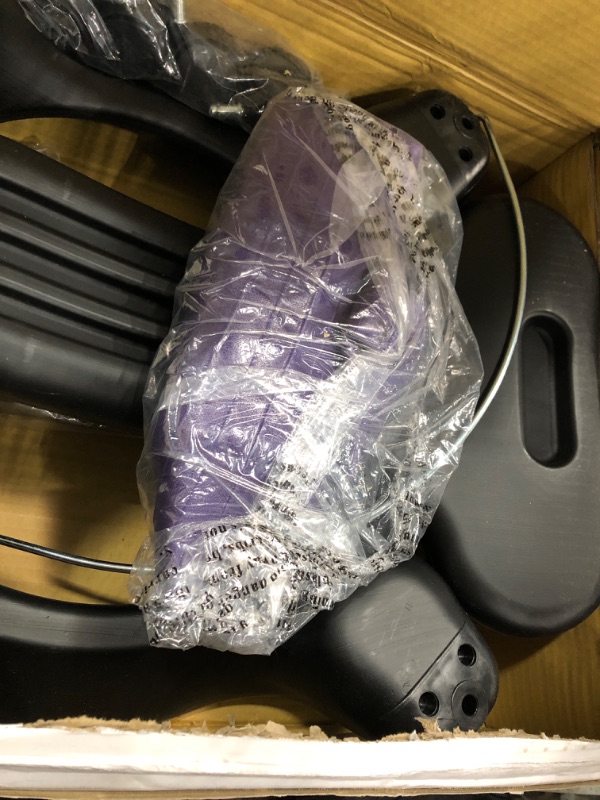 Photo 1 of Gaiam Classic Balance Ball Chair – Exercise Stability Yoga Ball Premium Ergonomic Chair for Home and Office Desk with Air Pump, Exercise Guide and Satisfaction Guarantee Purple