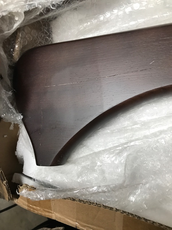 Photo 1 of SHISEDECO Mid Century Modern Triangle Coffee Table Legs/Feet Only, 2 Pieces Interlocking Center Coffee Table Solid Wood Base Durable, for Living Room/Leisure Area/Patio/Study etc. (Dark Walnut)