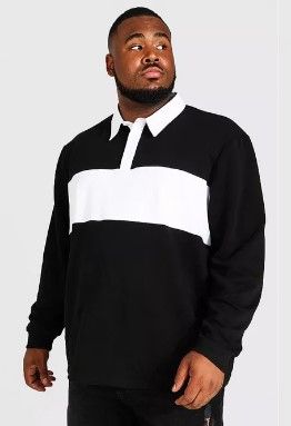 Photo 1 of Color Block Rugby Polo Sweater Size XXLarge 