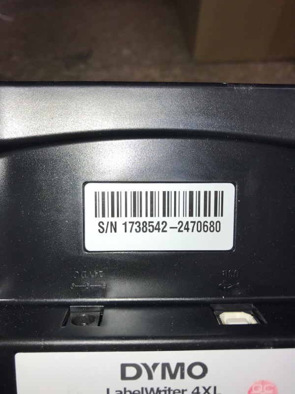 Photo 5 of *MISSING PLUG** *UNABLE TO TEST* DYMO 1755120 LabelWriter 4XL Thermal Label Printer 4XL Machine