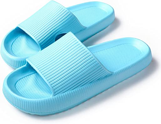 Photo 1 of JaneTroides Slippers for Women and Men Thick Platform Summer Beach Eva Soft Sole Slide Sandals Leisure Shower Quick Drying Bathroom Non-Slip Massage Pool Gym House Slipper for Indoor & Outdoor- size 10.5/11  women 
