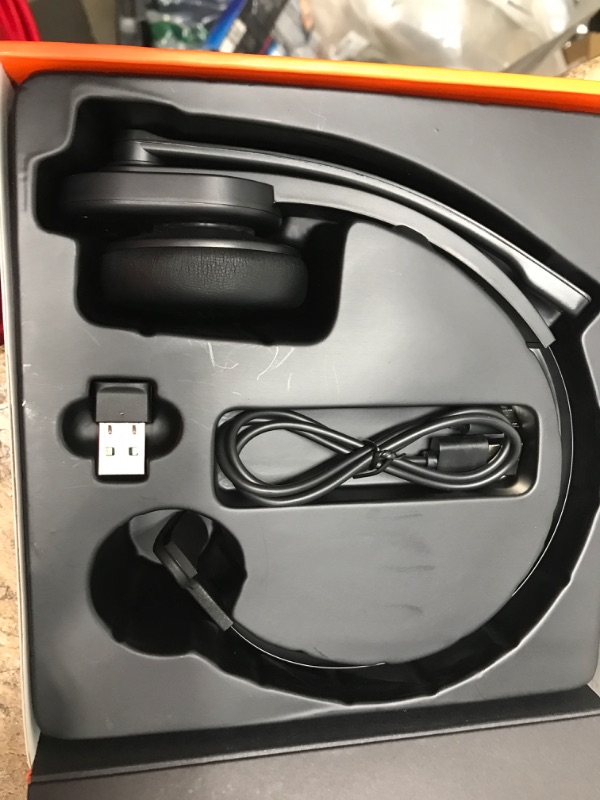 Photo 2 of Wireless Headset with Microphone, Mute Button, Noise Cancelling Mic ( With USB Adapter )
