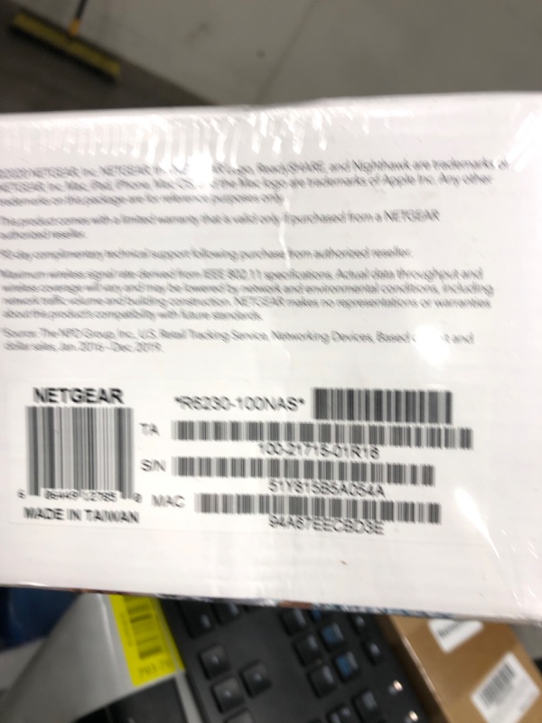 Photo 2 of NETGEAR WiFi Router (R6230) - AC1200 Dual Band Wireless Speed (up to 1200 Mbps) | Up to 1200 sq ft Coverage & 20 Devices | 4 x 1G Ethernet and 1 x 2.0 USB ports