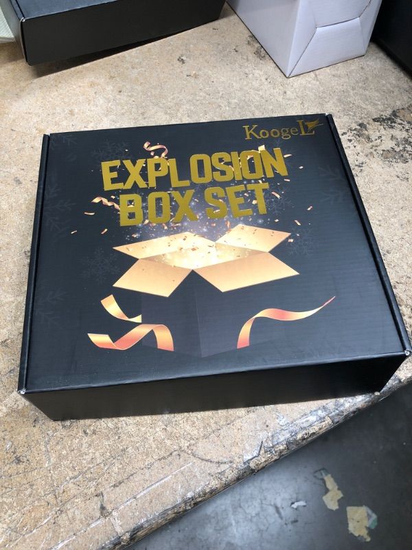 Photo 1 of Koogel Explosion Box Set, Luxury Semifinished Articles Photo Album Box Album Gift Box Surprise Gift Box for Marriage Proposals Making Surprises Birthday Christmas
