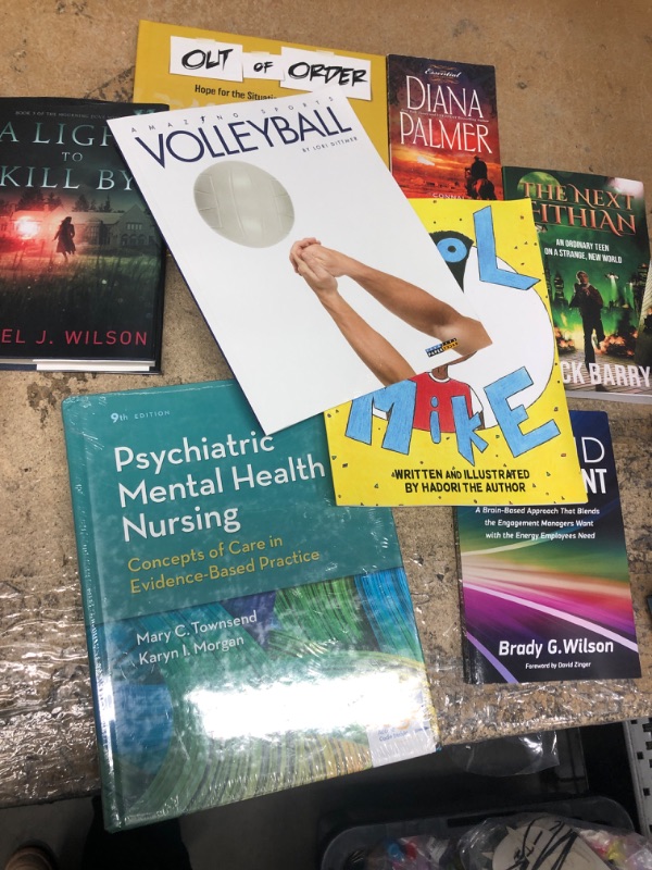 Photo 1 of Bundle pack of assorted books volleyball, psychiatry,  kids, mystery  