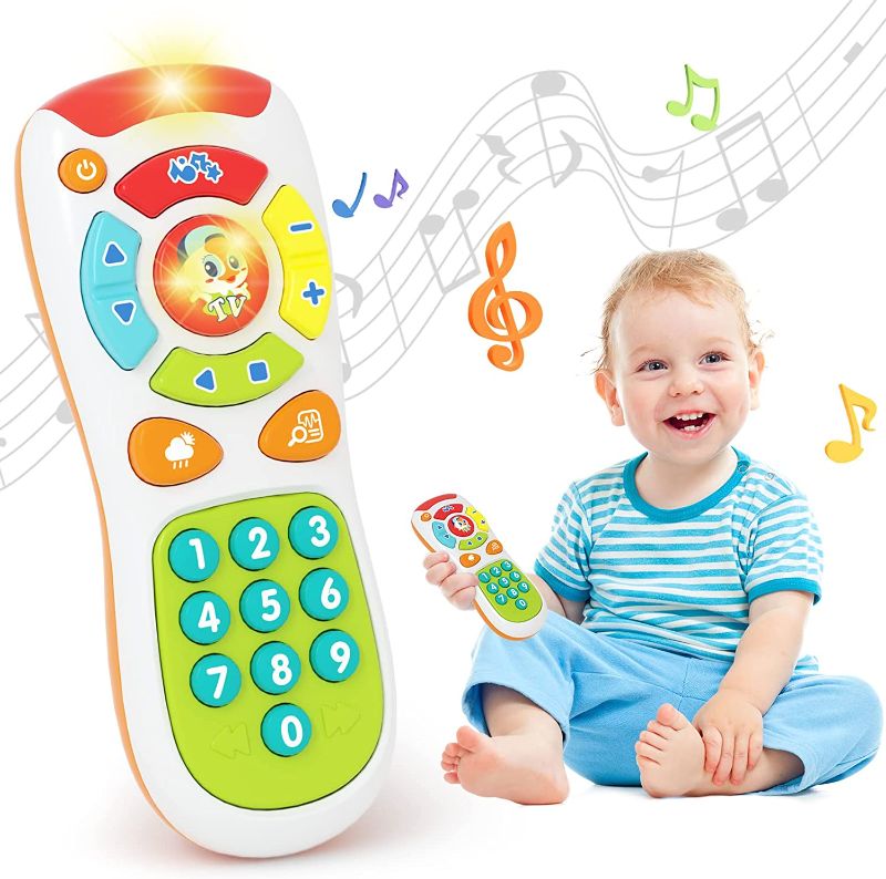 Photo 1 of BABYFUNY Baby Toys 6-12 Months Baby Remote Control Toy - Baby Musical Toys 20 Unique Learning TV Remote Buttons with Lights and Sound - Early Development Toys for 1 Year Old Boys Girls Gifts
