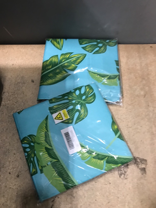 Photo 1 of 18X18 blow dry mat set, blue tropical pair 