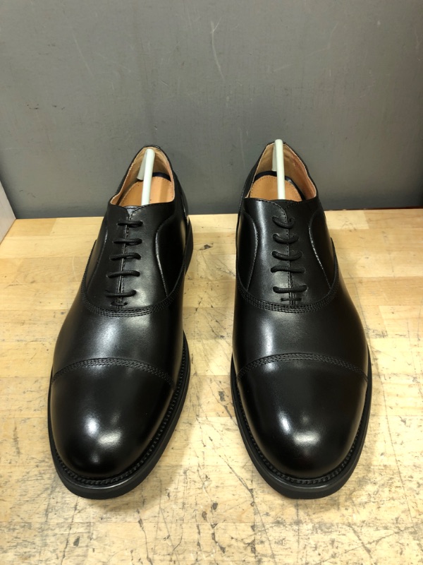 Photo 3 of LUVURTH Oxfords Wingtip Casual & Formal Leather Oxfords Cap Toe Dress Shoes, Black, Size 9 