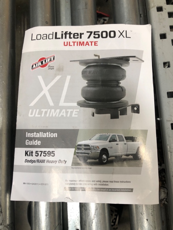 Photo 1 of Air Lift 57595 LoadLifter 7500 XL Ultimate Air Spring Kit