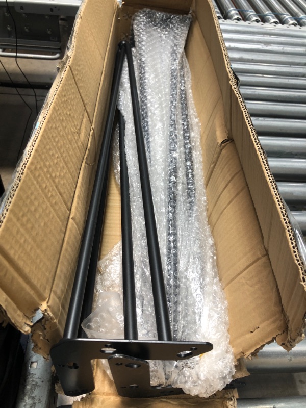 Photo 1 of Home Soft Things Hairpin Metal Table Legs 30 Inch Legs for Furniture Coffee Bench Dining End Industrial Table Desk Set of 4 with Screws Adjustable Cushion Black Floor Protectors, 30" Black 30" ***No hardware included.***