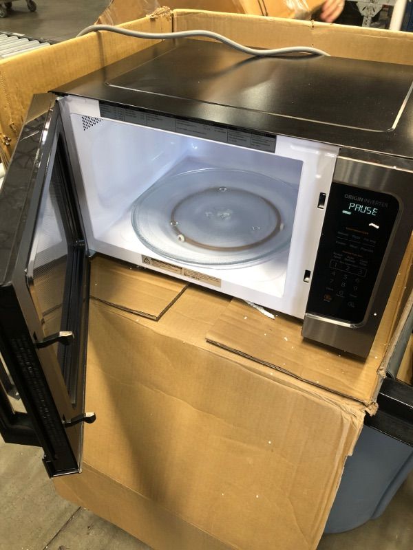 Photo 1 of TOSHIBA ML-EM45PIT(BS) Countertop Microwave Oven With Inverter Technology, Kitchen Essentials, Smart Sensor, Auto Defrost, 1.6 Cu Ft, 13.6" Removable Turntable, 33lb.&1250W, Black Color 1.6 Cu. Ft.-Inverter Microwave Oven