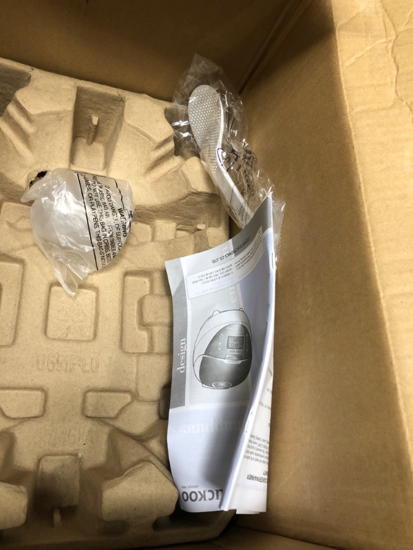 Photo 6 of CUCKOO CR-0655F | 6-Cup (Uncooked) Micom Rice Cooker | 12 Menu Options: White Rice, Brown Rice & More, Nonstick Inner Pot, Designed in Korea | Red/White00