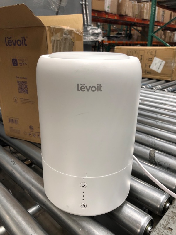 Photo 3 of **NON-FUNCTIONAL*** LEVOIT Smart Cool Mist Humidifiers for Bedroom, Top Fill Essential Oil Diffuser, Auto Humidity Adjustment with Sensor, Remote Control, Ideal for Baby Nursery and Plants, Quiet, Ultrasonic, 3L, White