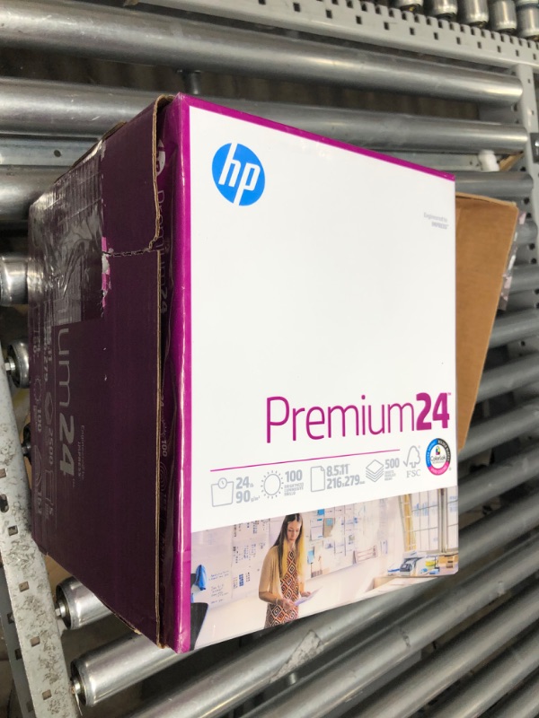 Photo 2 of HP Printer Paper | 8.5 x 11 Paper | Premium 24 lb | 5 Ream Case - 2500 Sheets | 100 Bright | Made in USA - FSC Certified | 115300C 5 Ream | 2500 Sheets Premium24