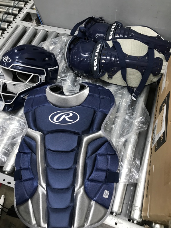 Photo 2 of **New** Rawlings | Renegade Series Baseball Catcher's Set | NOCSAE Certified | Adult vest 17in length helmet 7 1/8-7 1/2 hockey sports