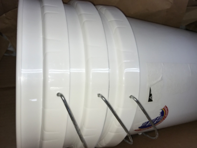 Photo 1 of 3 WHITE PAINT BUCKETS 