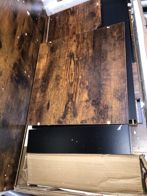 Photo 1 of DEVAISE 3-Drawer Wood File Cabinet, Mobile Lateral Filing Cabinet, Printer Stand with Open Storage Shelves for Home Office, Rustic Brown Rustic Brown 15.7"D x 31.5"W x 23.6"H