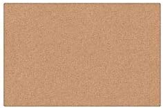 Photo 1 of U Brands Cork Canvas Bulletin Board, 36 X 24 Inches, Frameless
