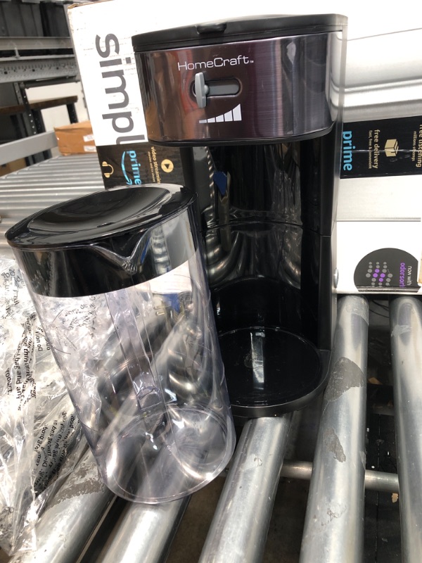 Photo 2 of **USED**
HomeCraft HCIT3BS 3-Quart Black Stainless Steel Café' Iced Tea And Iced Coffee Brewing System, 12 Cups, Strength Selector & Infuser Chamber, Perfect For Lattes, Lemonade, Flavored Water, Large Pitcher Iced Tea Maker