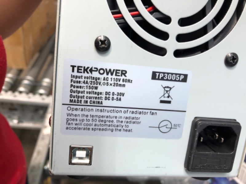 Photo 1 of Tekpower TP3005P Programmable Linear Type Variable Regulated DC Power Supply, 0-30V at 0-5A
