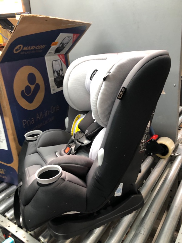 Photo 5 of Maxi-Cosi Pria All-in-One Convertible Car Seat, rear-facing, from 4-40 pounds; forward-facing to 65 pounds; and up to 100 pounds in booster mode, Blackened Pearl